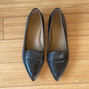 Everlane Pointy Toe Leather Ballet Flats